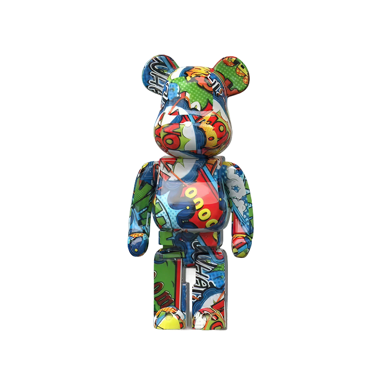 Beertje 27cm- Stripheld Groen